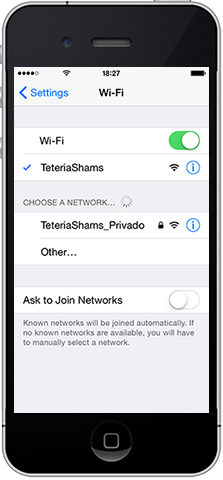Teteria Shams - Conectar a la WiFi - Social WiFi