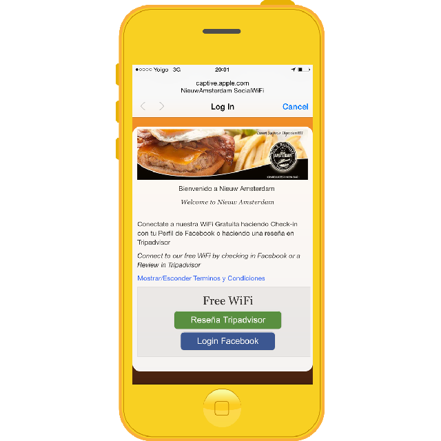 Nieuw Amsterdam Sitges - Social WiFi