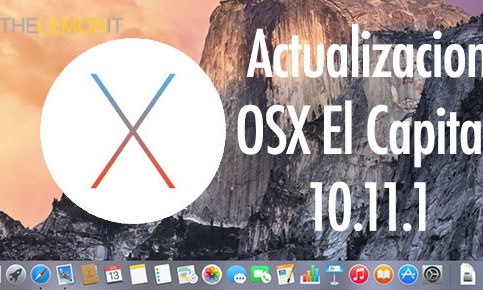 Primera actualizacion de Apple OSX 10.11.1 mejorando Mail,VoiceOver