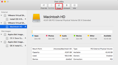 disk-utility-erase Erase partition DiskUtility