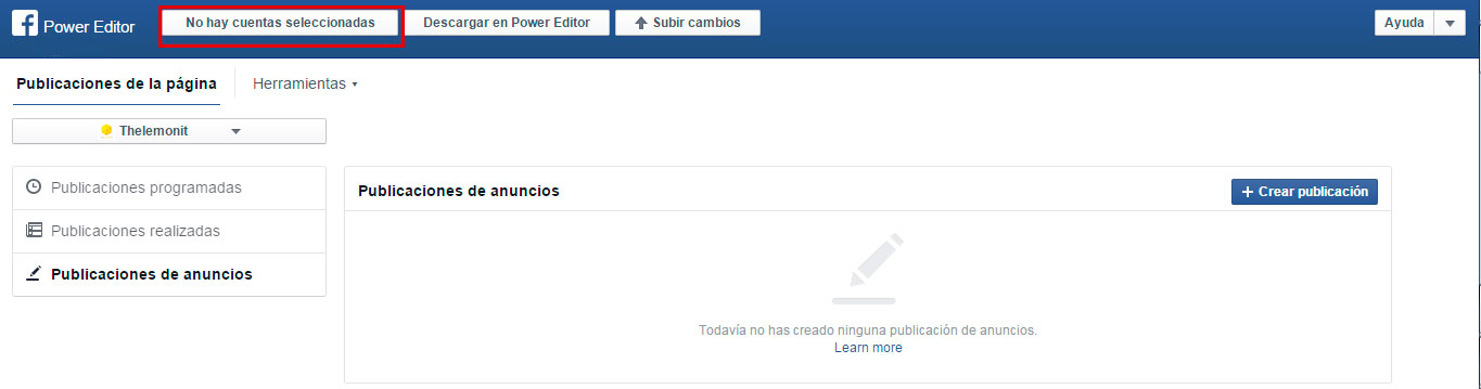 Editor de Facebook Editor para crear anuncios en Instagram