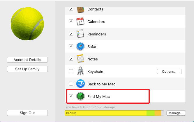 Encontrar mi Mac Seguridad en tu mac -Find my mac