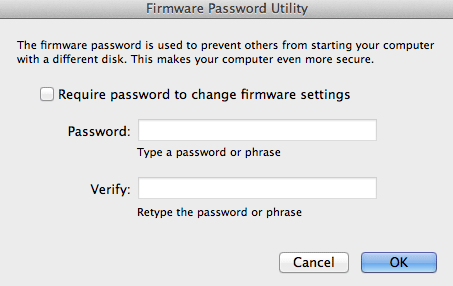 Seguridad en tu mac - Mac Password Firmware