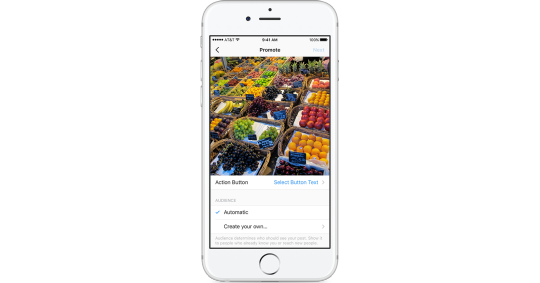 Instagram-promote Promos con Instagram business