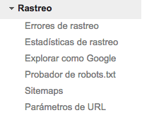 Rastreo - Google Webmaster Tools Informe de Rastreo - Google Webmaster Tools