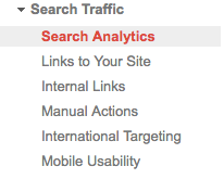 Tráfico de Búsqueda - Google Webmaster Tools