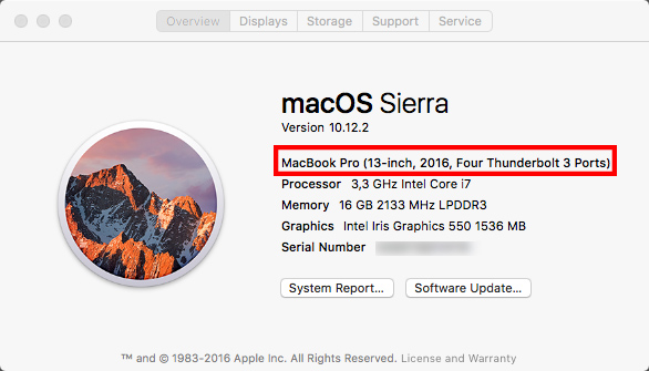 Macs modelo compatibles