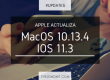 Actualizacion de MacOS 10.13.4 y IOS 11.3